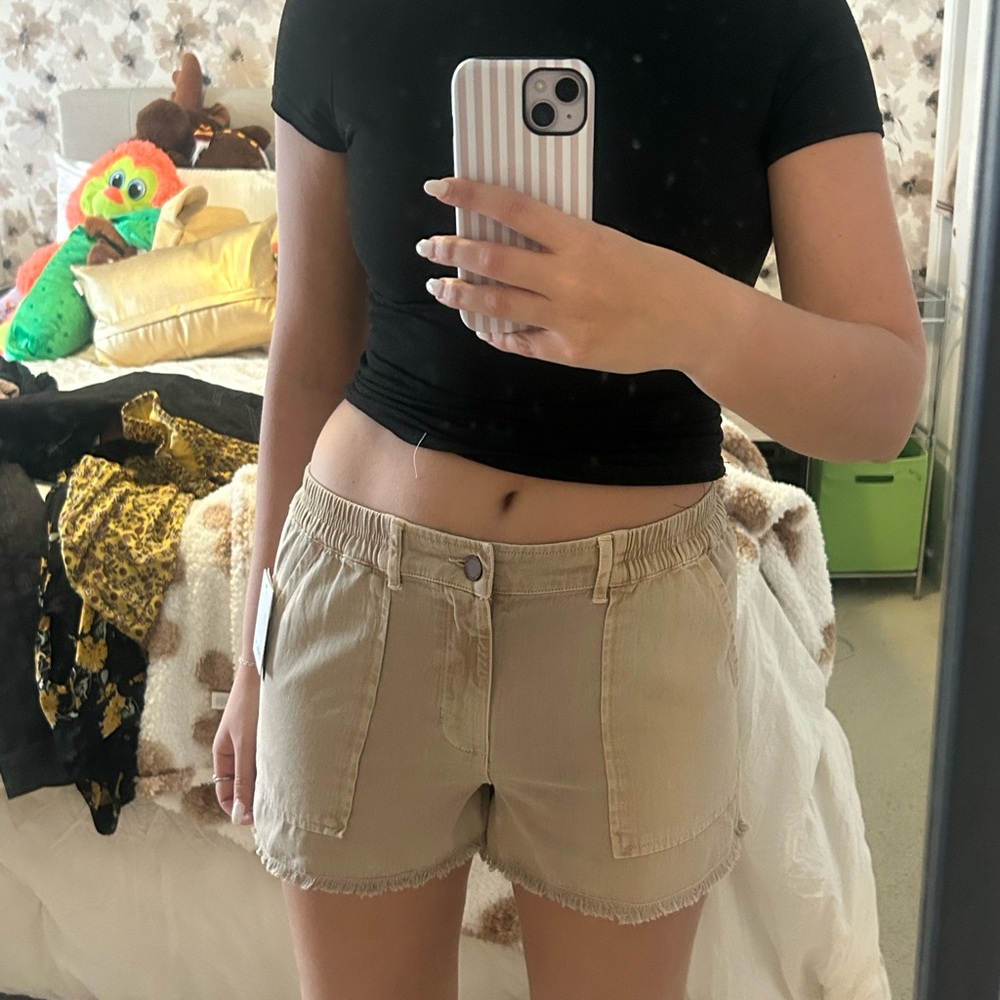Casual Tan Women's Shorts